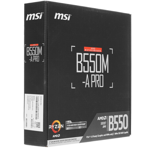 Купить Материнская плата MSI B550M-A PRO  1688759. Характеристики, отзывы и цены в Донецке