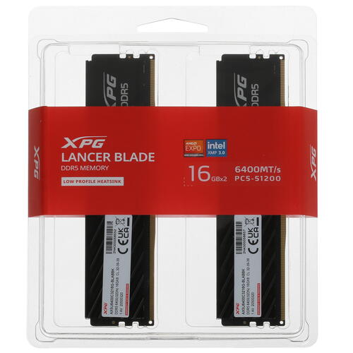 Купить Оперативная память ADATA XPG Lancer Blade [AX5U6400C3216G-DTLABBK] 32 ГБ  5433283. Характеристики, отзывы и цены в Донецке