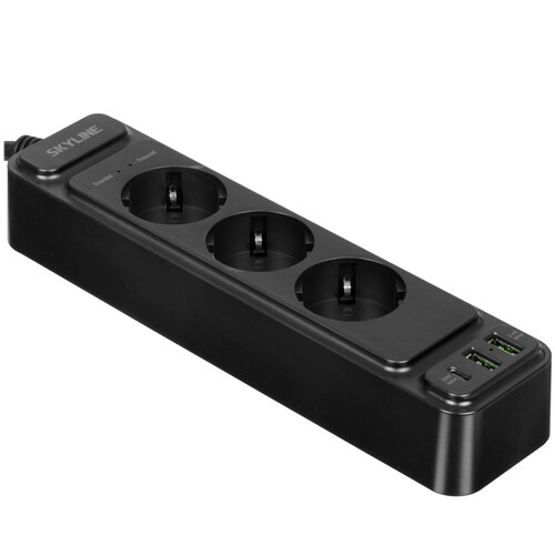 Купить Сетевой фильтр Skyline USP-320 черный  9197087. Характеристики, отзывы и цены в Донецке