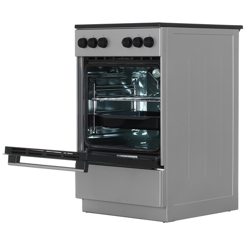 Купить Электрическая плита Gorenje GEC5A20SG серебристый  9291479. Характеристики, отзывы и цены в Донецке