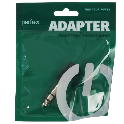 Купить Адаптер   Perfeo jack 6.3 мм - jack 3.5 мм черный  5498016. Характеристики, отзывы и цены в Донецке