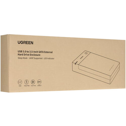 Купить 3.5" Внешний бокс Ugreen US222  4713848. Характеристики, отзывы и цены в Донецке