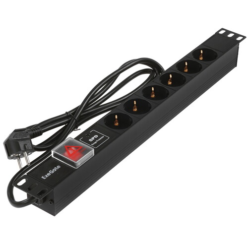 Купить Блок розеток ExeGate ServerPro PDU-19H608 Al-6S-EU2CU-SW-SPD1  8184992. Характеристики, отзывы и цены в Донецке