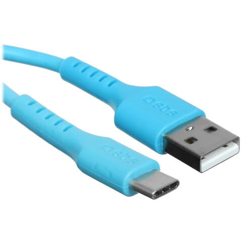 Купить Кабель круглый SBS USB Type-C - USB 2.0 Type-A голубой 1.5 м  5471868. Характеристики, отзывы и цены в Донецке