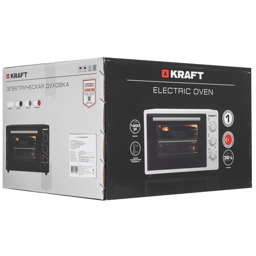 Купить Мини-печь Kraft KN-MO 3900 FW белый  9265944. Характеристики, отзывы и цены в Донецке