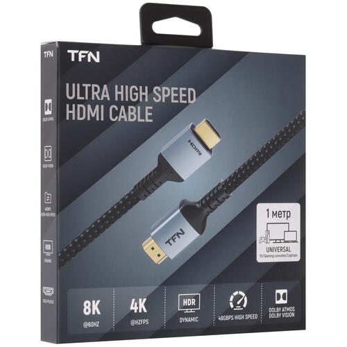 Купить Кабель  TFN HDMI - HDMI, 1 м  5465817. Характеристики, отзывы и цены в Донецке