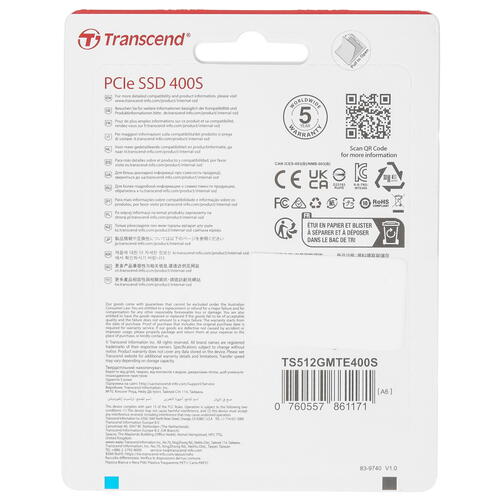 Купить 512 ГБ M.2 NVMe накопитель Transcend MTE400S [TS512GMTE400S]  5452742. Характеристики, отзывы и цены в Донецке