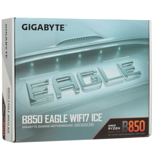 Купить Материнская плата GIGABYTE B850 EAGLE WIFI7 ICE  5622571. Характеристики, отзывы и цены в Донецке