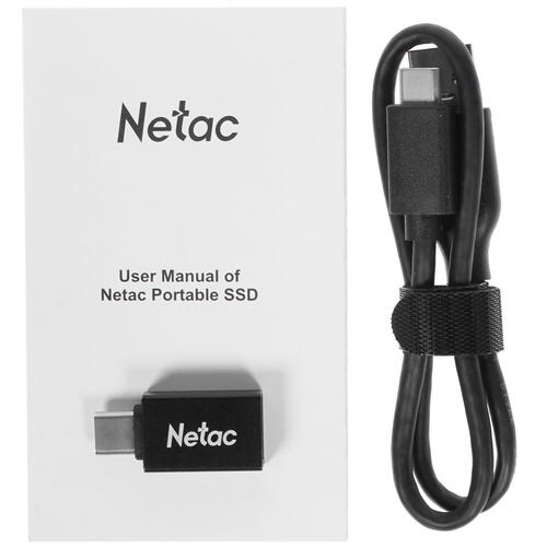 Купить 480 ГБ Внешний SSD Netac Z7S [NT01Z7S-480G-32BK]  4726574. Характеристики, отзывы и цены в Донецке