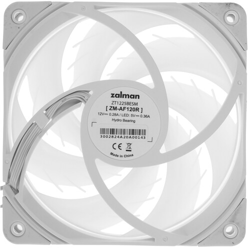 Купить Реверсный вентилятор ZALMAN ZM-AF120R ARGB  белый  5613079. Характеристики, отзывы и цены в Донецке