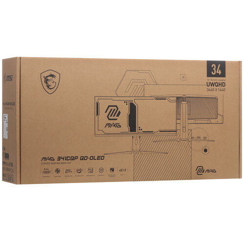Купить 34" Монитор MSI MAG 341CQP QD-OLED черный  5445575. Характеристики, отзывы и цены в Донецке