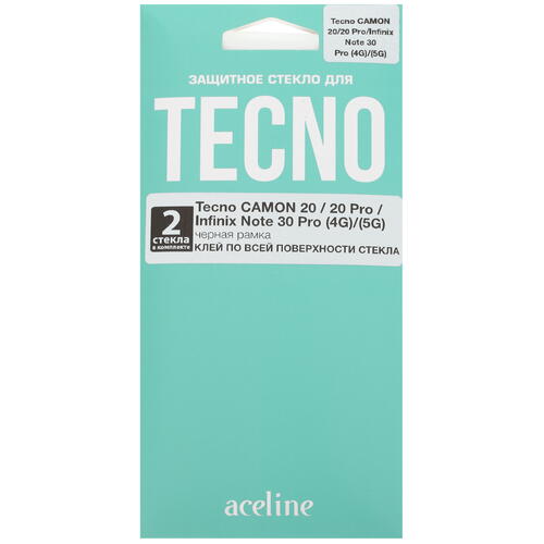 Купить Защитное стекло Aceline для экрана Infinix NOTE 30 Pro/ 30 VIP/ Tecno CAMON 20/ 20 Pro 4G/ 20 Pro 5G  5429009. Характеристики, отзывы и цены в Донецке