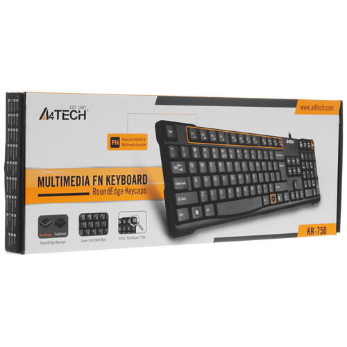 Купить Клавиатура  проводная A4Tech KR-750  4826954. Характеристики, отзывы и цены в Донецке