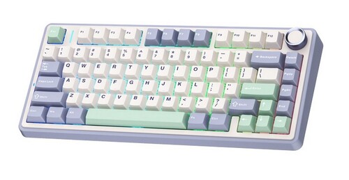 Купить Клавиатура проводная + беспроводная AULA F75 Cedar Green  5626869. Характеристики, отзывы и цены в Донецке