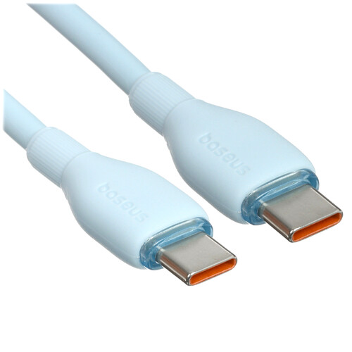 Купить Кабель круглый Baseus USB Type-C - USB Type-C голубой 1.2 м  5495752. Характеристики, отзывы и цены в Донецке