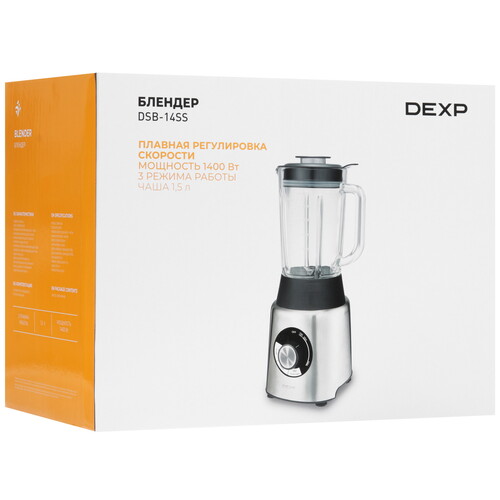 Купить Блендер стационарный DEXP DSB-14SS серебристый  9136372. Характеристики, отзывы и цены в Донецке