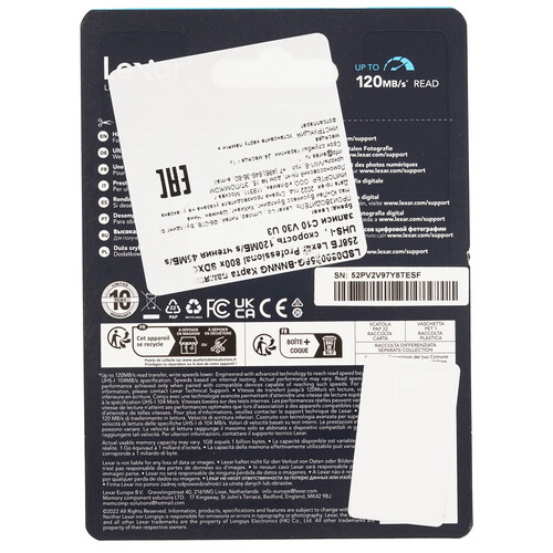 Купить Карта памяти Lexar Professional PRO SDXC 256 ГБ [LSD0800P256G-BNNNG]  5471248. Характеристики, отзывы и цены в Донецке