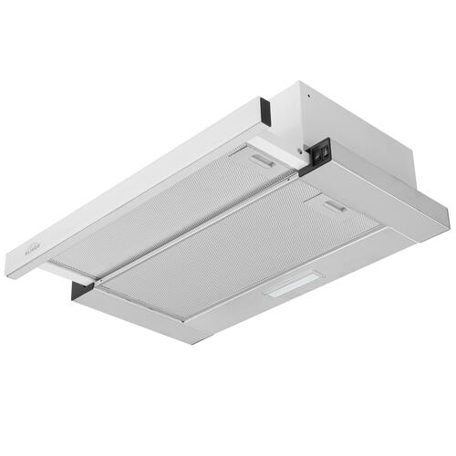 Купить Вытяжка телескопическая Elikor Интегра Glass 60Н-400-В2Д серебристый/белый  1183421. Характеристики, отзывы и цены в Донецке