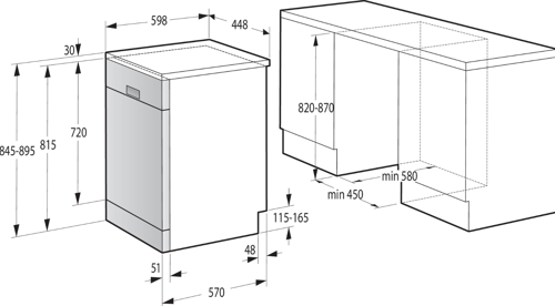 Купить Посудомоечная машина Gorenje GS541D10X серый  5351625. Характеристики, отзывы и цены в Донецке