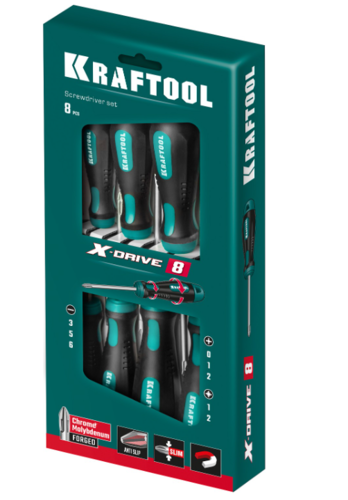 Купить Набор отверток KRAFTOOL 250081-H8  9107582. Характеристики, отзывы и цены в Донецке