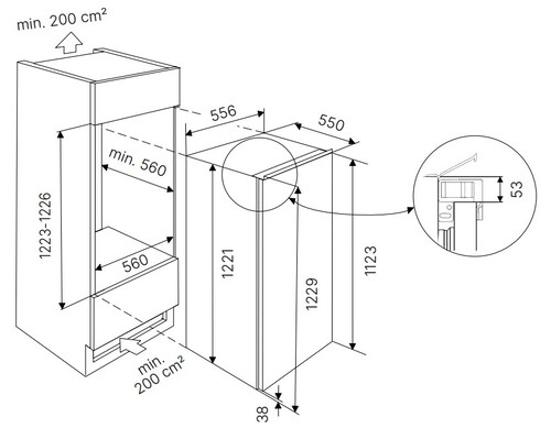 Купить Встраиваемый холодильник без морозильника  Kuppersbusch FK 4550.0I  9255904. Характеристики, отзывы и цены в Донецке