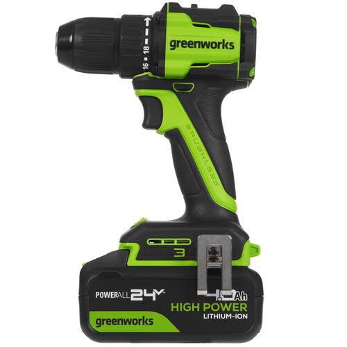 Купить Дрель-шуруповерт Greenworks DD345 24V  9305488. Характеристики, отзывы и цены в Донецке