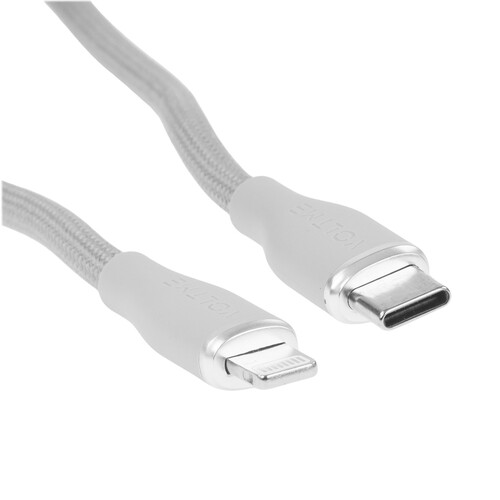 Купить Кабель круглый VOLTME Lightning 8-pin - USB Type-C серый 2 м  9210877. Характеристики, отзывы и цены в Донецке