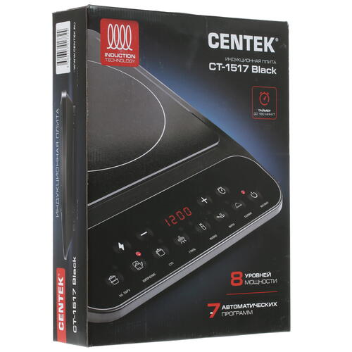 Купить Плита компактная электрическая Centek CT-1517 черный  8190965. Характеристики, отзывы и цены в Донецке