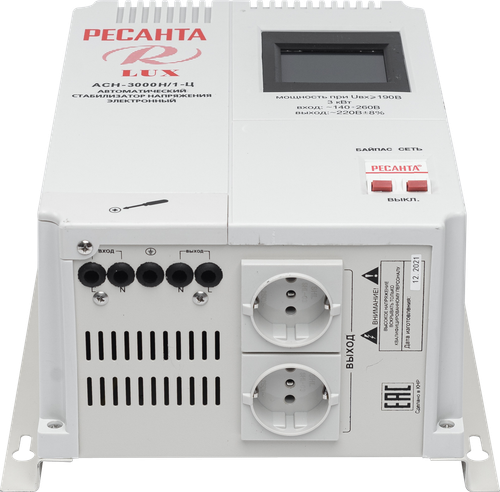 Купить Стабилизатор напряжения Ресанта АСН-3000Н/1-Ц Lux  7901346. Характеристики, отзывы и цены в Донецке