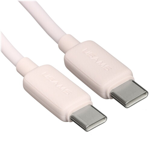 Купить Кабель круглый USAMS USB Type-C - USB Type-C розовый 1 м  5480417. Характеристики, отзывы и цены в Донецке