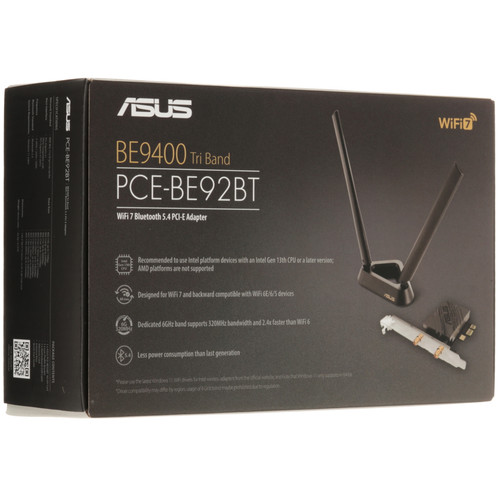 Купить Wi-Fi адаптер + Bluetooth ASUS PCE-BE92BT  5621326. Характеристики, отзывы и цены в Донецке