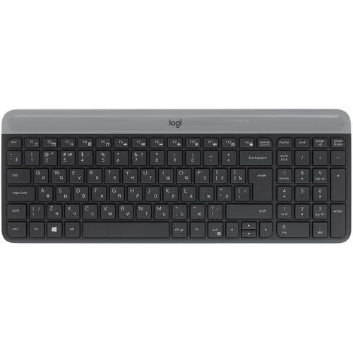 Купить Клавиатура+мышь беспроводная   Logitech Slim Wireless Desktop MK470 черный  5472000. Характеристики, отзывы и цены в Донецке