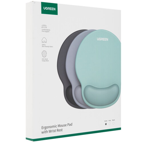 Купить Коврик UGREEN LP668 Ergonomic Mouse Pad with Wrist Rest  синий  9301083. Характеристики, отзывы и цены в Донецке