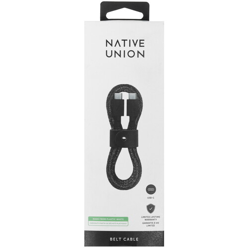 Купить Кабель круглый Native Union USB Type-C - USB Type-C черный 1.2 м  5466038. Характеристики, отзывы и цены в Донецке