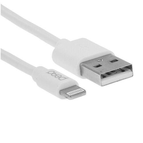 Купить Кабель круглый PERO Lightning 8-pin - USB 2.0 Type-A белый 2 м  5088713. Характеристики, отзывы и цены в Донецке