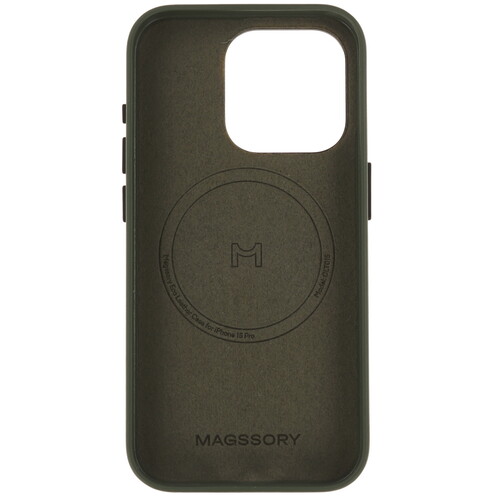 Купить Накладка  Magssory Eco Leather Case для Apple iPhone 15 Pro зеленый  9265545. Характеристики, отзывы и цены в Донецке