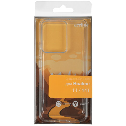 Купить Накладка  Aceline Silicone для realme 14/ 14T прозрачный  5623800. Характеристики, отзывы и цены в Донецке