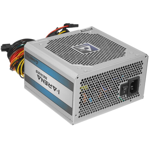 Купить Блок питания Chieftec iARENA 500W [GPC-500S] серый  1215368. Характеристики, отзывы и цены в Донецке