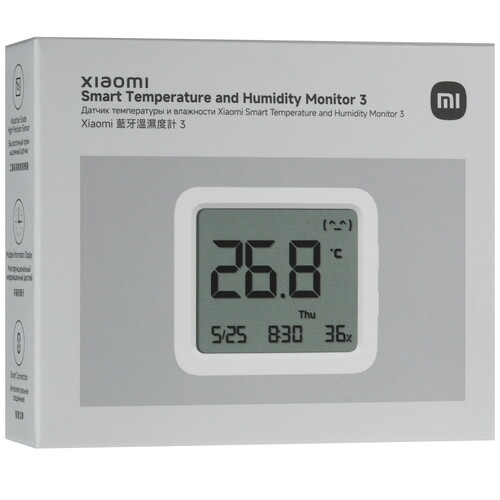 Купить Датчик температуры и влажности Xiaomi Mi Temperature and Humidity Monitor 3  5614563. Характеристики, отзывы и цены в Донецке