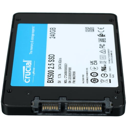 Купить 240 ГБ 2.5" SATA накопитель Crucial BX500 [CT240BX500SSD1]  5072584. Характеристики, отзывы и цены в Донецке