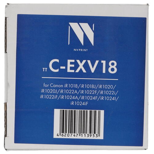Купить Тонер NV Print Canon C-EXV18 черный  0186757. Характеристики, отзывы и цены в Донецке
