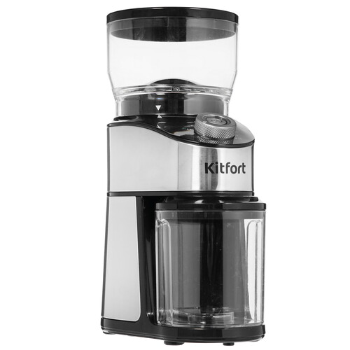 Купить Кофемолка электрическая Kitfort KT-744 серебристый  8185278. Характеристики, отзывы и цены в Донецке