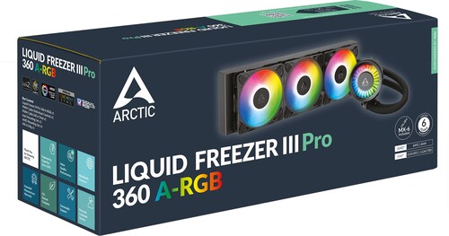 Купить Система охлаждения ARCTIC Liquid Freezer III Pro 360 ARGB черная  9262961. Характеристики, отзывы и цены в Донецке