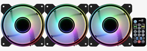 Купить Комплект вентиляторов Aerocool Mirage 12 Pro  черный  1684937. Характеристики, отзывы и цены в Донецке