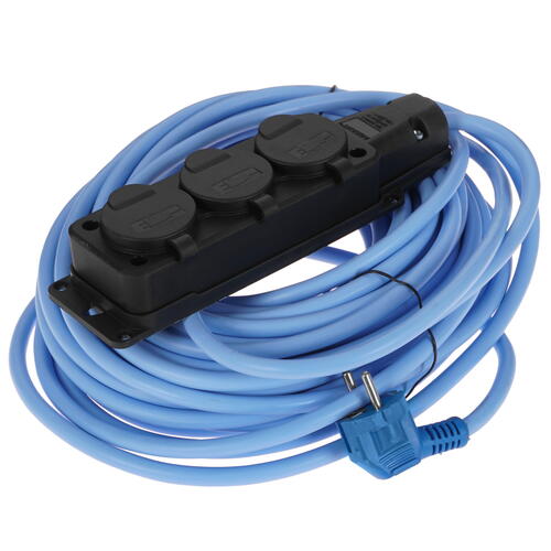 Купить Удлинитель силовой Power Cube PC-3GF-R-20(IP) синий  9942253. Характеристики, отзывы и цены в Донецке