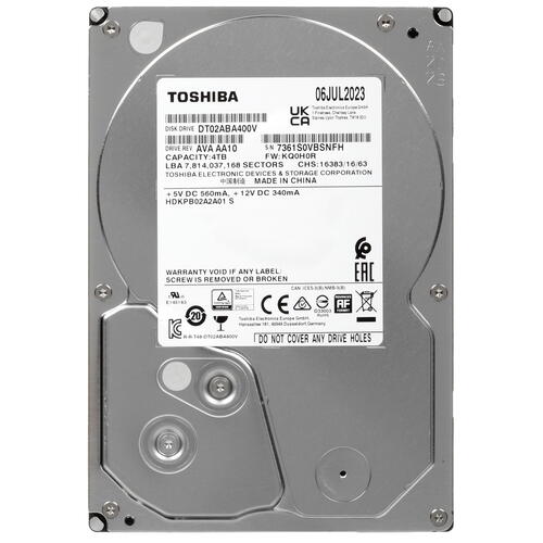 Купить 4 ТБ Жесткий диск Toshiba DT02-V [DT02ABA400V]  5429756. Характеристики, отзывы и цены в Донецке