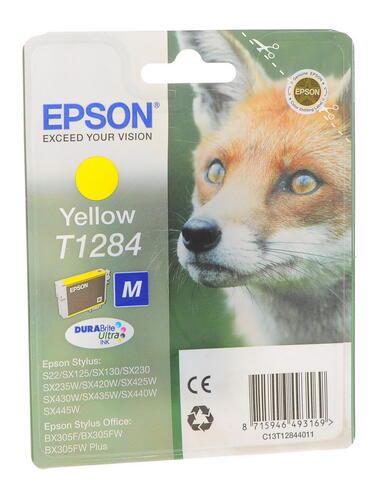 Купить Картридж Epson T1284 M желтый  0122576. Характеристики, отзывы и цены в Донецке