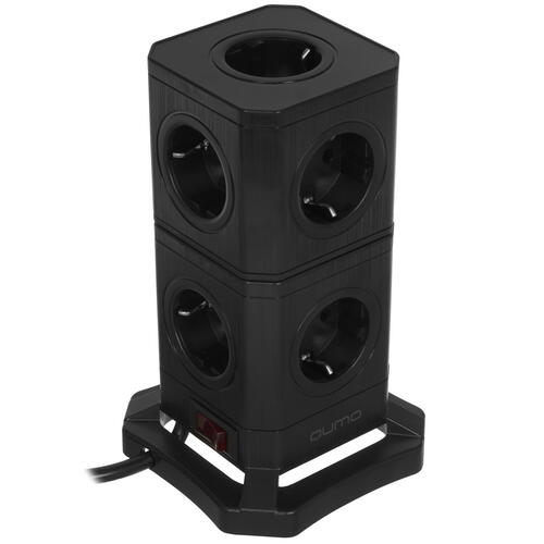 Купить Сетевой фильтр QUMO Power Block System PD1+1 12SP5U (P-0003) черный  5416307. Характеристики, отзывы и цены в Донецке