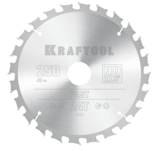 Купить Диск пильный KRAFTOOL 36950-250-30  9108020. Характеристики, отзывы и цены в Донецке