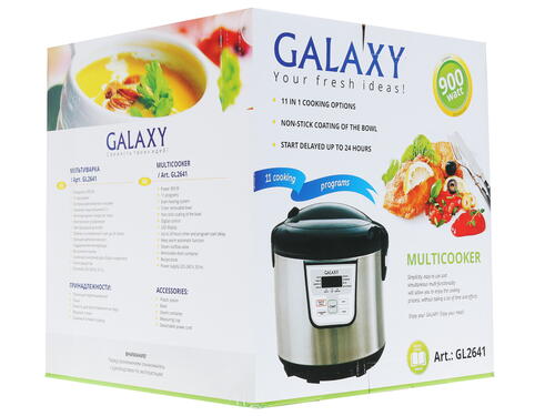 Купить Мультиварка Galaxy GL2641 серебристый  1140599. Характеристики, отзывы и цены в Донецке
